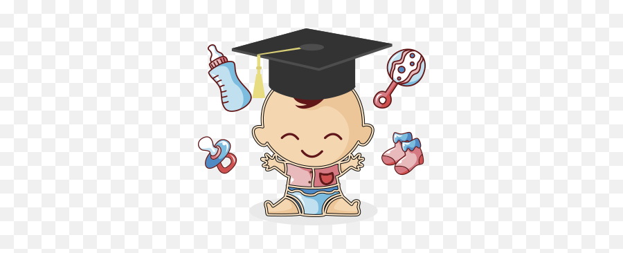 Funny Baby Emoji By Thua Lo - Cartoon Mother And Father With Baby,Graduation Emoji