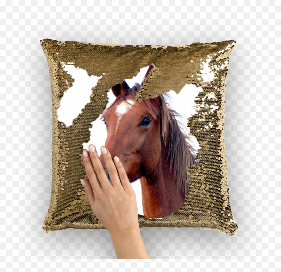 Print Your Horses - Sequin Pillow Emoji,Animated Horse Emotions