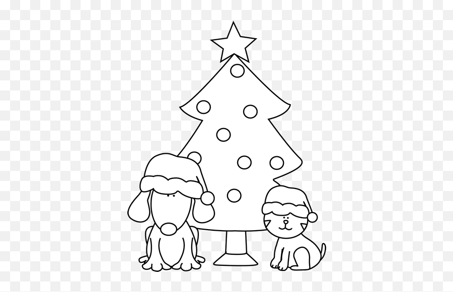 Free Dogs Christmas Cliparts Download Free Clip Art Free - Christmas Dog Clipart Black And White Emoji,Christmas Emoticon Cat