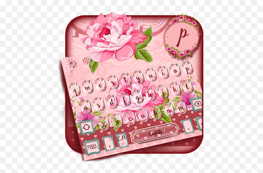 Sms Pink Rose Keyboard Theme 10001004 Apk Download - Keyboard Theme Pink Rose Theme Download Emoji,Messenger Rose Emoticon
