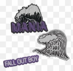 M A N I A Patches - Mania Fall Out Boy Wave Emoji,Emojis Mania Fall Out Boy