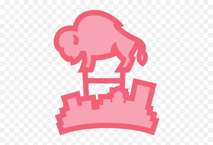 Go Pink Buffalo - Buffalo Clipart Full Size Clipart Elephant Emoji,Buffalo Bills Emoji