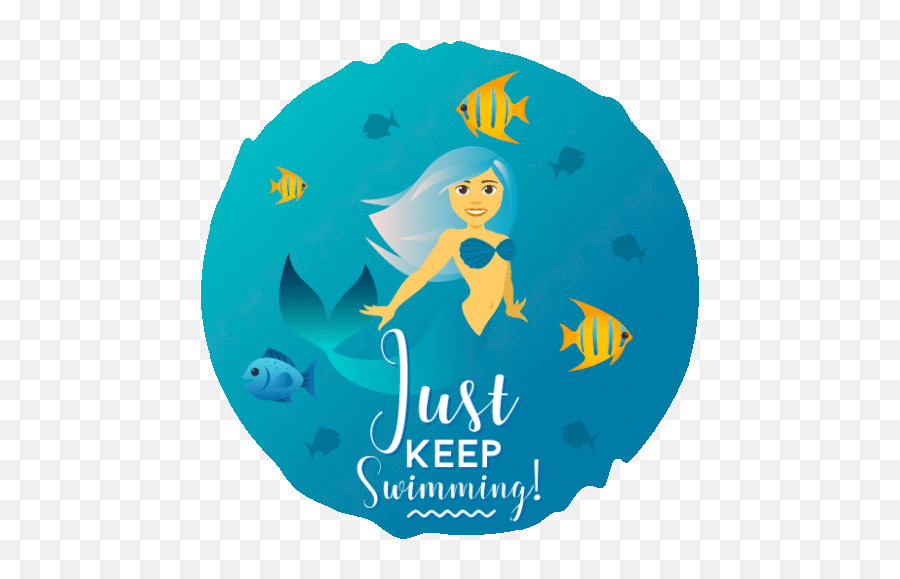 Just Keep Swimming Mermaid Life Gif - Justkeepswimming Mermaidlife Joypixels Discover U0026 Share Gifs Keep Calm And Nyan Emoji,Finding Nemo Emoji