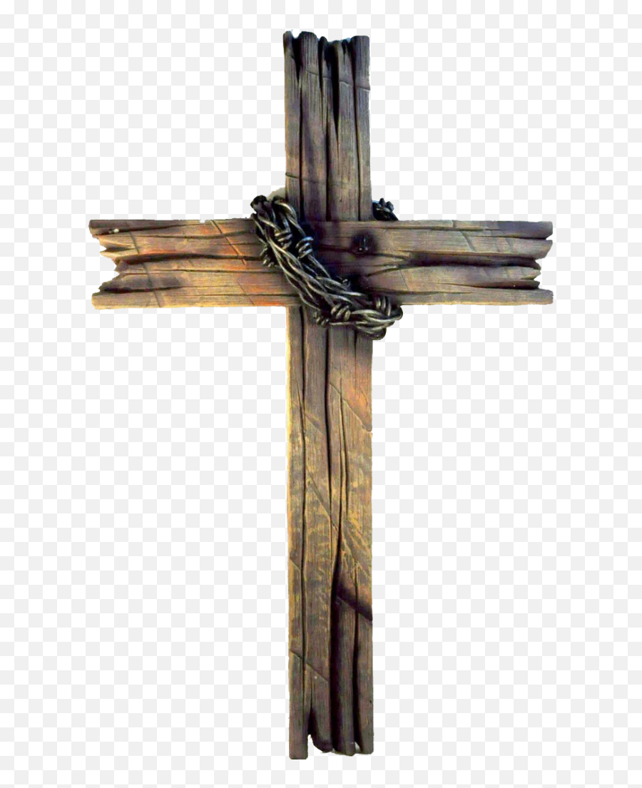 The Old Rugged Cross Wood Christian - Wooden Cross Transparent Background Emoji,Crucifix Emoji
