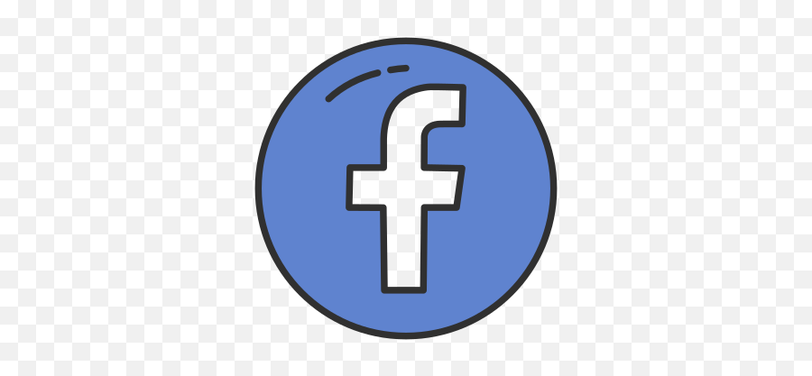 Facebook Circle Free Icon Of Popular Social Media - Colored Facebook Logo Png Cartoon Emoji,Simbolos De Emoticons De Facebook