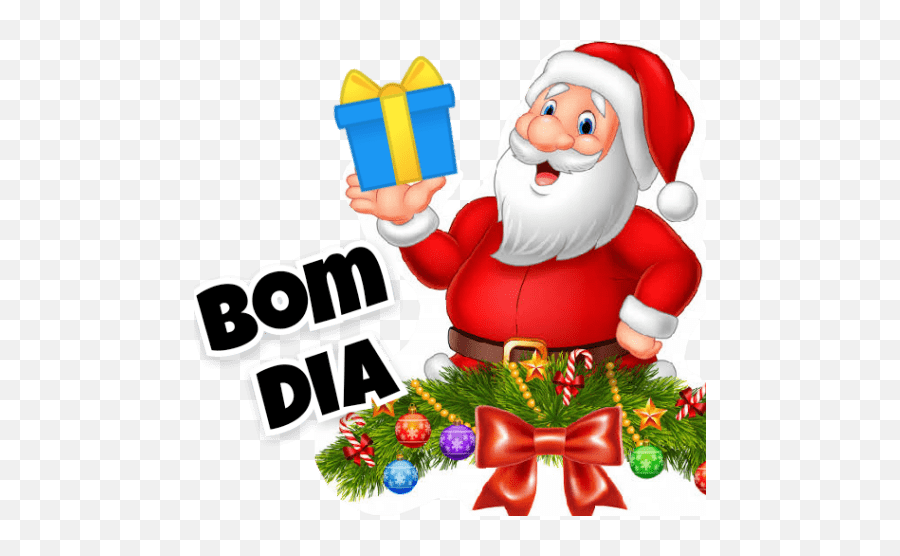 Papai Noel Papai Noel - Santa Clipart White Background Emoji,Natal Emoticons Whatsapp