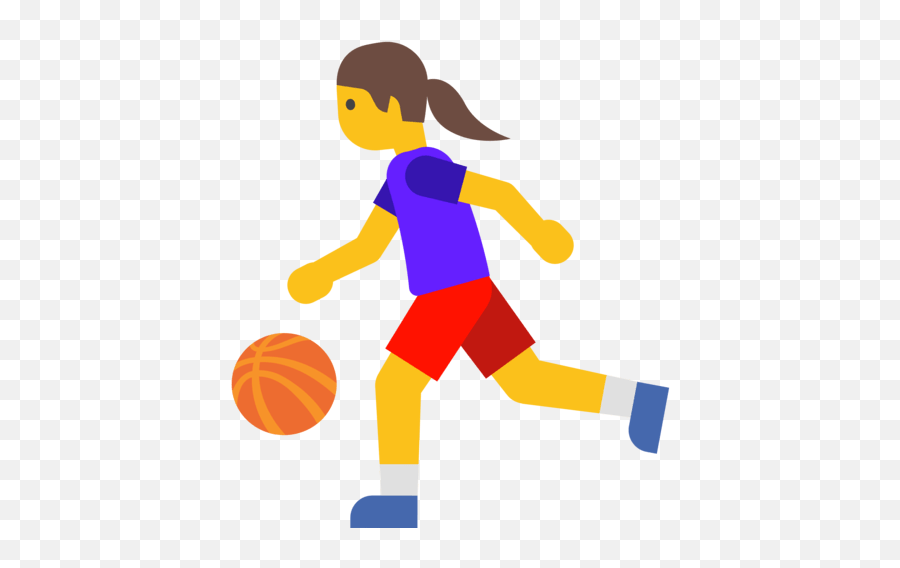 U200d Woman With Basketball - Dibujo De Botando Un Balon Emoji,Android Dancing Lady Emoji