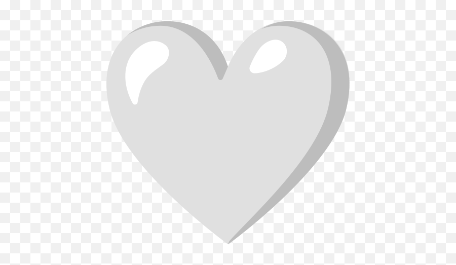 White Heart - Coração Branco Emoji,Heart Emojis Square