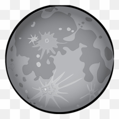 Planet Emoji Png Here You Can Explore Hq Emoji Planet - Mercury Planet Grey Cartoon,Eggplant Emoji High Def
