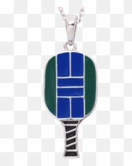 Pickleball Court Necklace - Solid Emoji,Pickleball Emojis