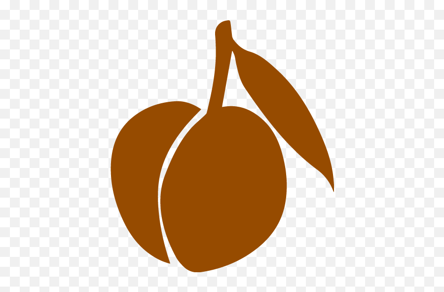 Brown Peach Icon - Blue Peach Emoji,Peach Emoticon Facebook