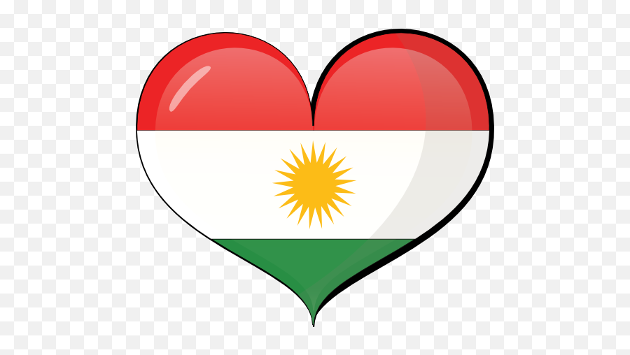 Kurdistan Heart Flag Clipart I2clipart - Royalty Free Emoji,Emoticon Flag Latex