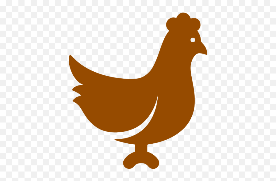 Brown Chicken Icon - Free Brown Animal Icons Brown Chicken Icon Emoji,Chicken Emoticon