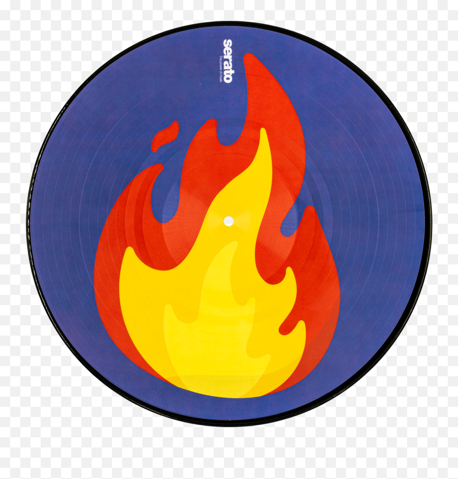 Serato Emoji Series Control Vinyl - Chicago Police Memorial Foundation,Flame Emoji