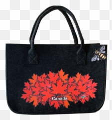 Small Maple Leaves Tote Bag - Made In Canada Gifts Emoji,What Is The New Tulip Shaped Emoji