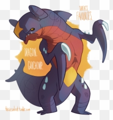 Download Hd Favourites - Garchomp Sad Garchomp Transparent Emoji,:gar: Emoji