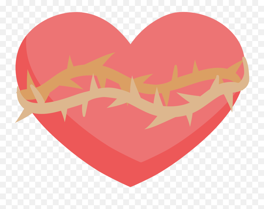 Free Heart With Thorn 1187614 Png With Transparent Background Emoji,Red Fire Emoji Bookmarks