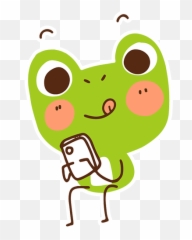 Frog By Brad Armstrong - Sticker Maker For Whatsapp Emoji,Sleepy Frog Text Emoji