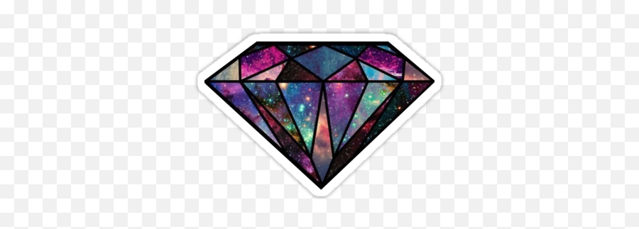 Trippy Diamondu0027 Sticker By Sweetfx Diamond Wallpaper Cute - Galaxy Diamond Png Emoji,Nusret Emoji