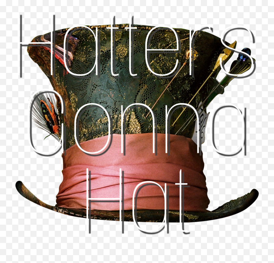 Mad Hatter Hat Alice Sticker - Fiction Emoji,Mad Hatter Emoji