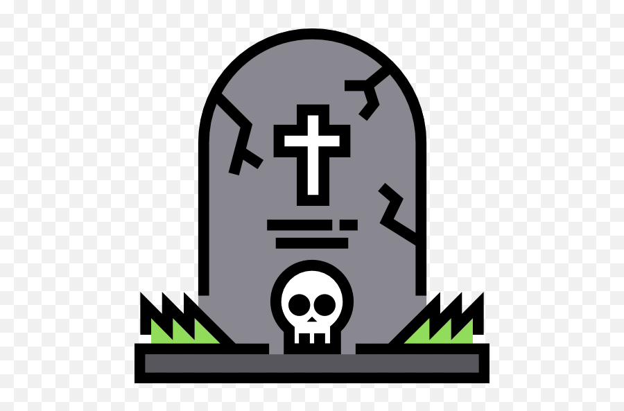 Cemetery Halloween Headstone Symbol Logo For Halloween - 512x512 Religion Emoji,Emoticon Pumpkin Carving