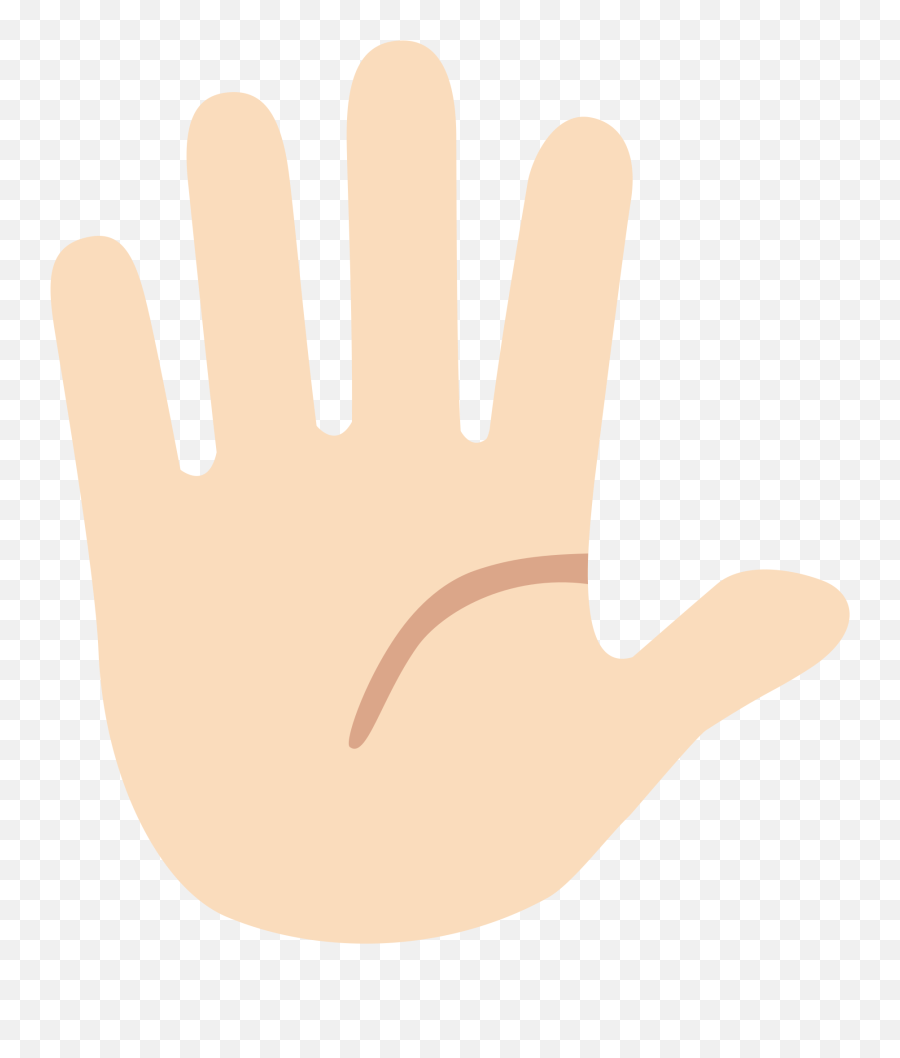 Fileemoji U1f590 1f3fbsvg - Wikimedia Commons Finger,Nail Emoji