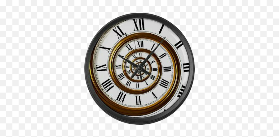 Clock Clocks Swirl Swirlclock Sticker - Roman Numeral Spiral Clock Emoji,Clock Spaceship Clock Emoji