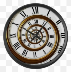 Clock Clocks Swirl Swirlclock Sticker - Roman Numeral Spiral Clock Emoji,Clock Spaceship Clock Emoji