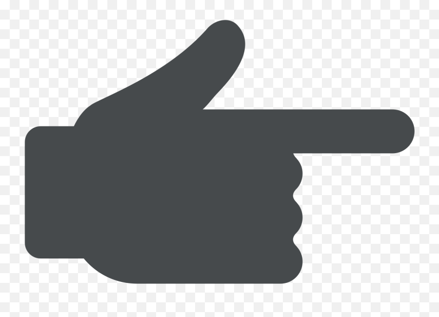 Backhand Index Pointing Right Emoji - Sign Language,Finger Pointing Right Emoji