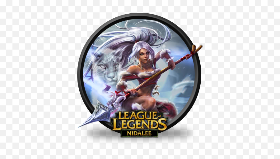 Nidalee Snow Bunny Chinese Artwork Icon League Of Legends - Snow Bunny Nidalee Splash Art Emoji,Weather Bunny Emojis