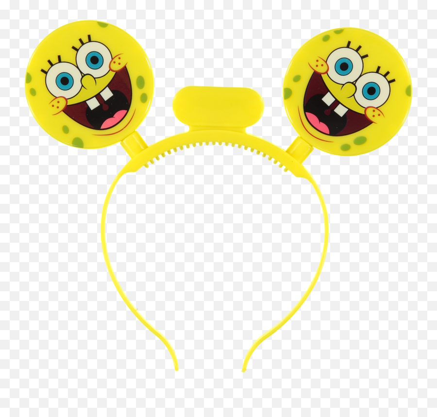 Sponge Bob Molded Light Up Novelty Headband - Happy Emoji,Spongebob Picture Comment Text Emoticon