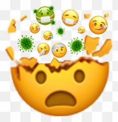 Coronavirus Corona Emoji Iphone Sticker By Elmo - Happy,Corona Emoji