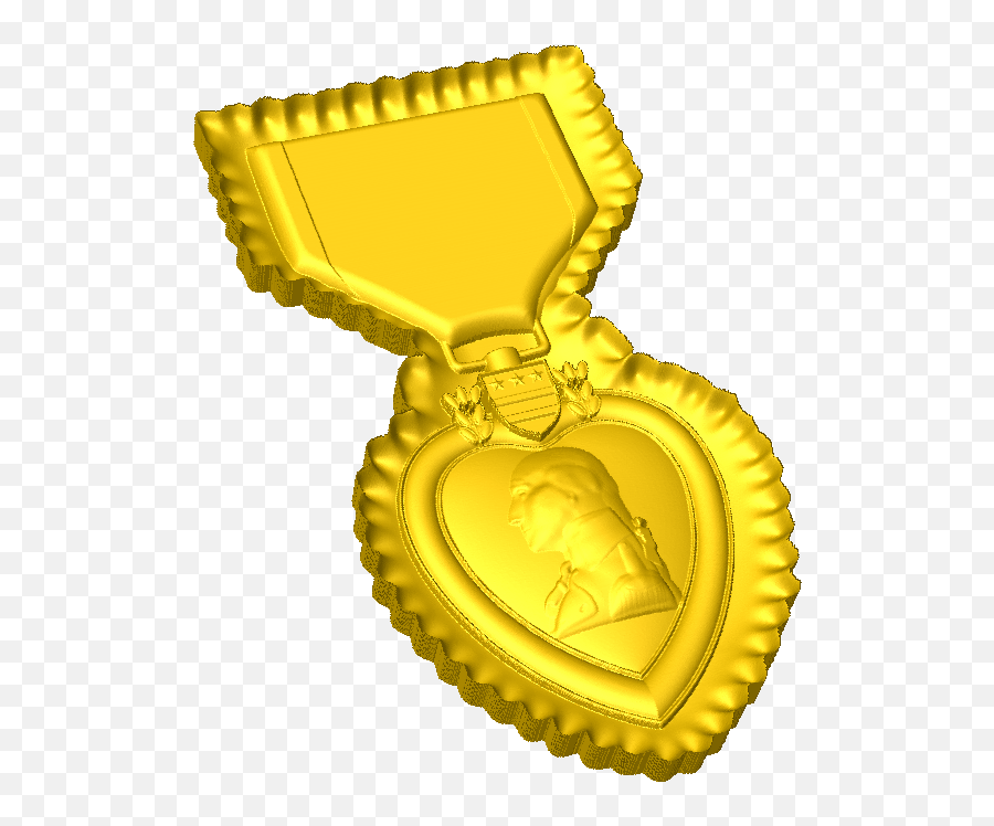 Purple Heart Medal Png - Purple Heart Style C Gold Medal Solid Emoji,Hyperdimension Emojis