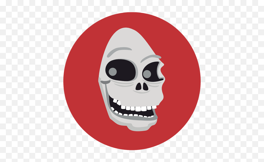 Ghost Skull Circle Icon Transparent Png U0026 Svg Vector - Caveira Em Circulo Png Emoji,Keyboard Emoticons Ghost
