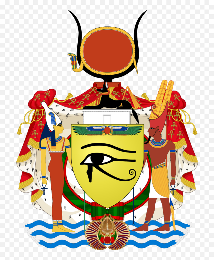 Heraldic Prince Crown - Kemetic Coat Of Arms Emoji,Eye Of Horus Emoji