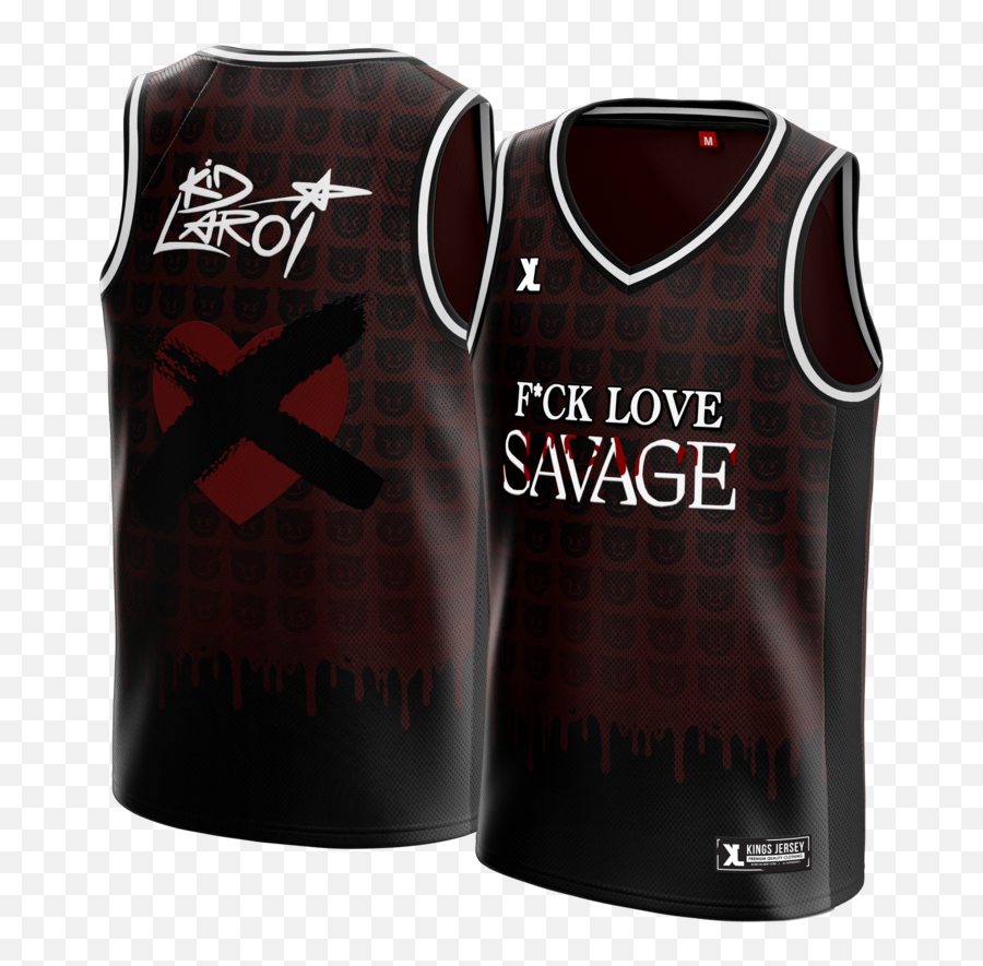 The Kid Laroi Fck Love Savage Jersey U2013 Kings Jersey - Xxxtentacion Basketball Jersey 17 Emoji,Devle Emojis