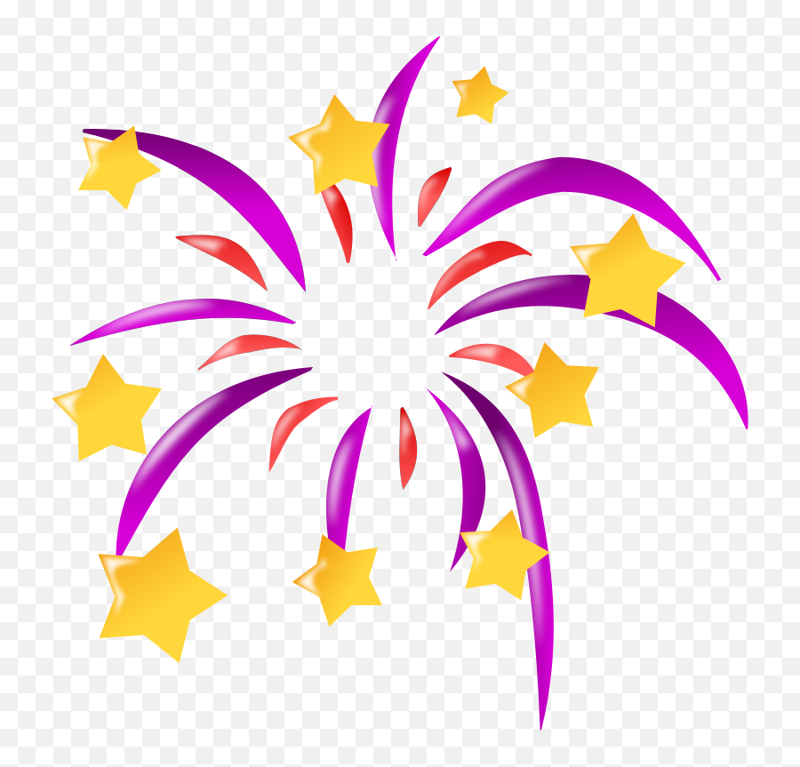 Festival Clip Art - Clipartsco Fireworks Cartoon New Year Emoji,Gennese ...