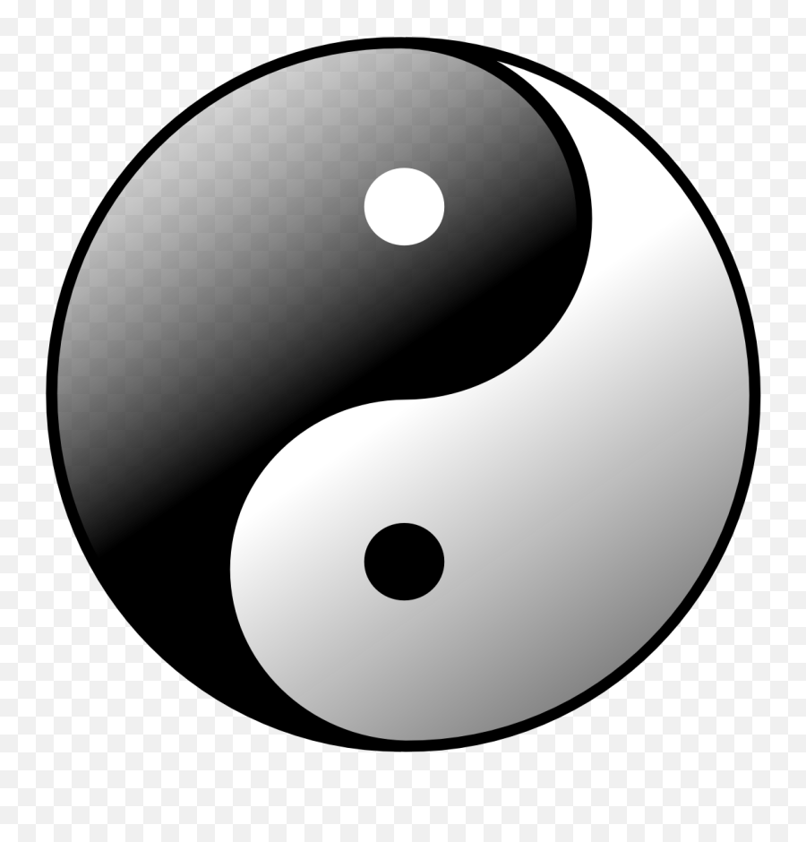 Yin Yang Clipart - Yin Yang Vector Logo Emoji,Yin Yang Emoticon