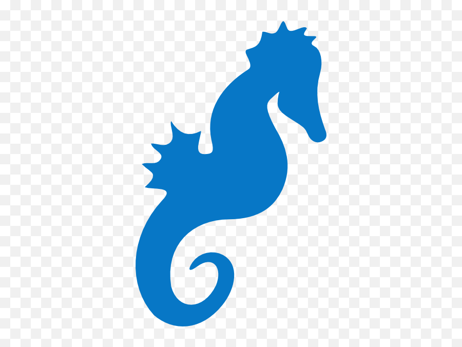 Blue Seahorse Clipart Free Clipart - Blue Seahorse Clip Art Emoji,Seahorse Emoji