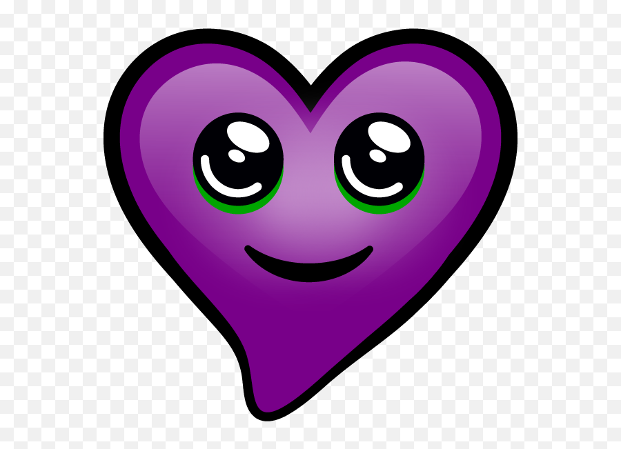 Purple Hearts Stickers - Happy Emoji,Emoji For Dating Sims