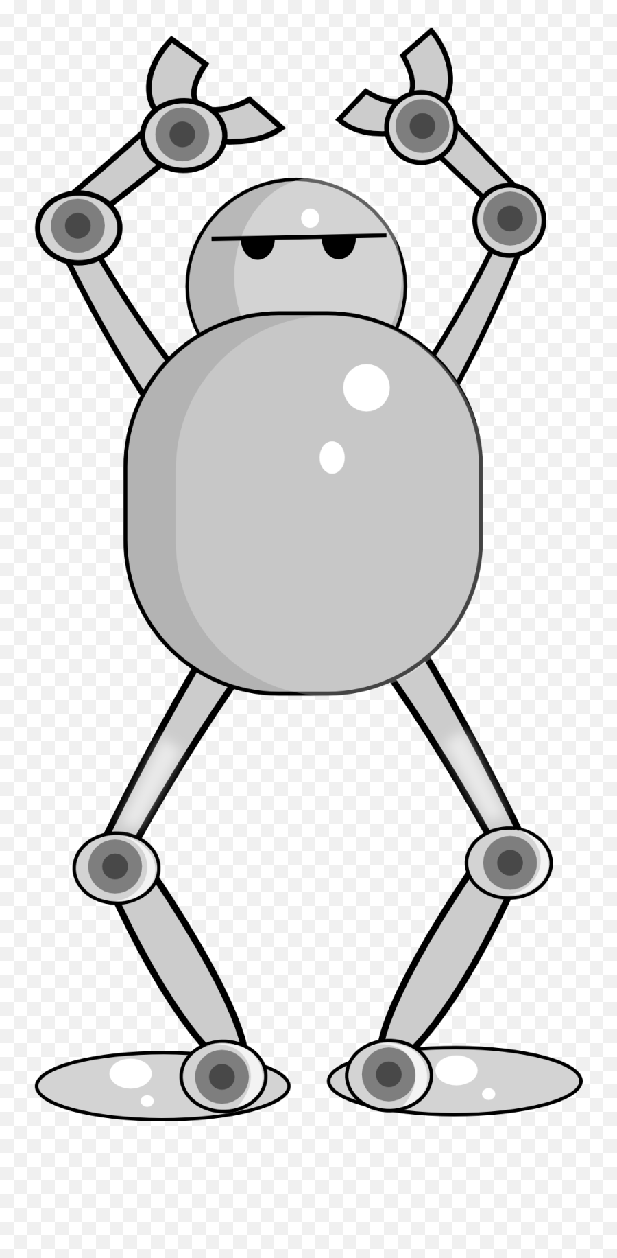 Cartoon Grey Robot Clipart Free Image Download Emoji,Robot Emotion Clipart