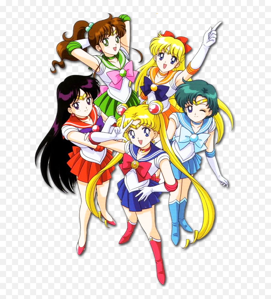 5 Sailor Scouts Transparent Png Image - Sailor Moon And Sailor Scouts Tattoo Emoji,Sailor Moon Emojis