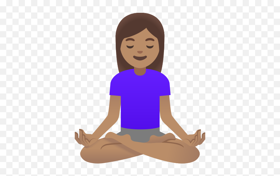U200d Woman In Lotus Position Medium Skin Tone Emoji,Guru Emoticon