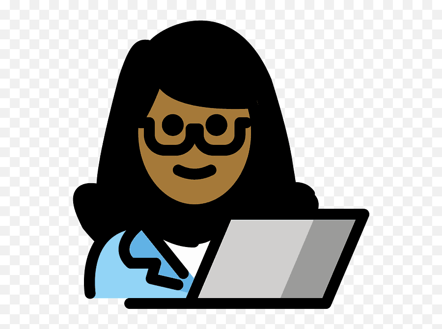Woman Technologist Emoji Clipart - Mujer Profesional Animado Png,Reading Emoji