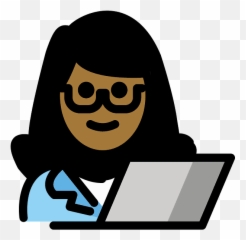 Woman Technologist Emoji Clipart - Mujer Profesional Animado Png,Reading Emoji