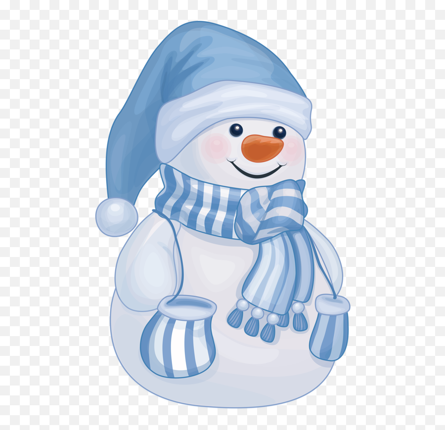 Snowman Clipart For Printable - Blue Snowman Clipart Full Emoji,Snowman Emoticon