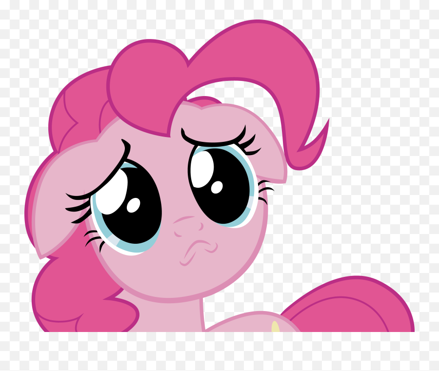 Pinkie Sad Face Vector By Br David - My Little Pony Sad Face Sad Face Cartoon Character Emoji,Pleading Emoji