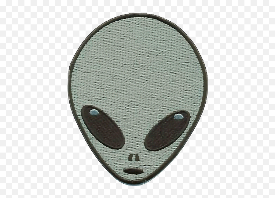 Alien Patch Texture Sticker - Solid Emoji,Alien Emoji Patch