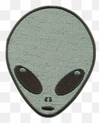 Alien Patch Texture Sticker - Solid Emoji,Alien Emoji Patch