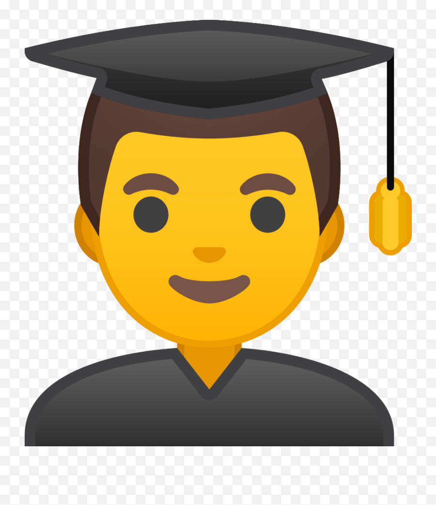 Man Student Emoji Meaning With - Male Student Icon,School Emoji